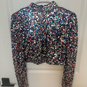 Sequin Crop top size small